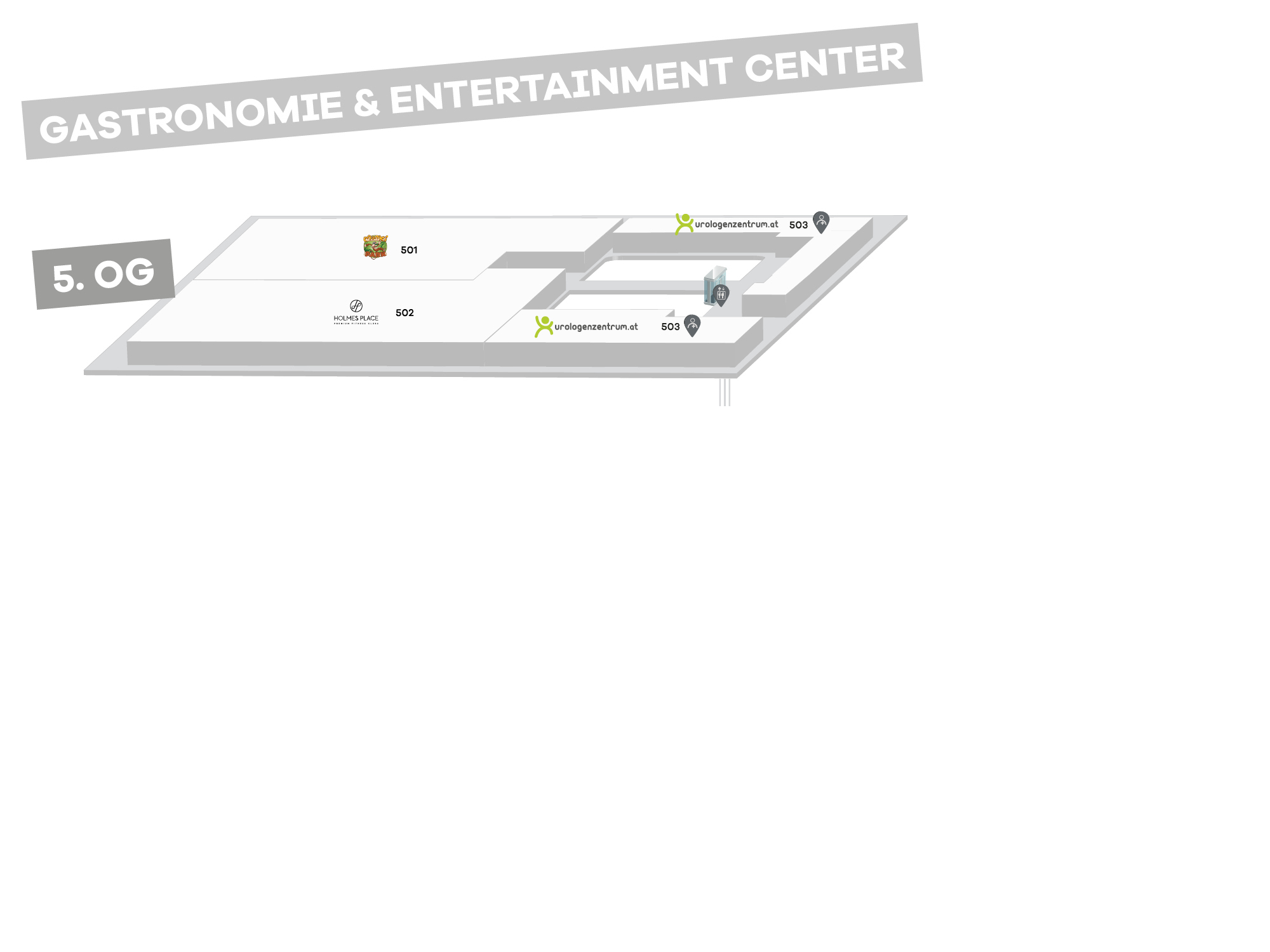 Centerplan mit Positionsmarker